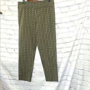 Krazy Larry Black & Tan Pull-On Pants Size 14 Excellent Condition